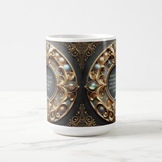 Verzierte Metall- und Juwelierverse Kaffeetasse (Mittel)