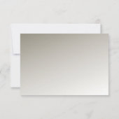 Verzierte moderne RSVP-Karte RSVP Karte (Rückseite)