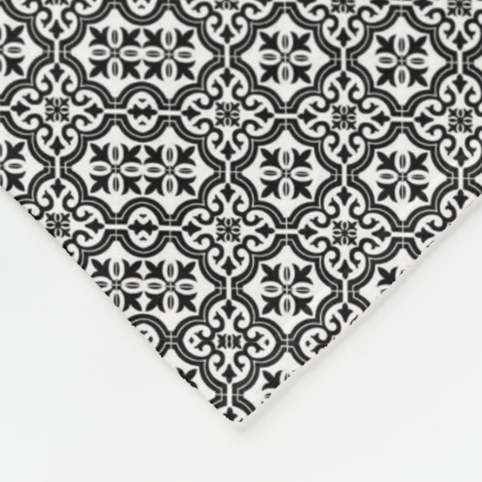 Verzierte Monogramm-Fliesen-Decke Fleecedecke (Ecke)