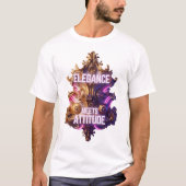 Verzierte Opulenz - Elegante Begegnung Höhenlage T-Shirt (Vorderseite)