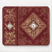 Verzierte Opulenz | Red and Gold Jeweles Geblüht Mousepad (Vorne)
