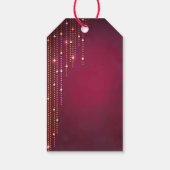 Verzierte Ornamente und schöne Berries Geschenkanhänger (Rückseite)