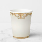 Verzierte Perlen Papiertasse Pappbecher (Rechts)