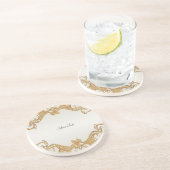 Verzierte Perlen Sandstone Untersetzer (Seite)