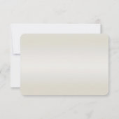 Verzierte Perlen Weiße RSVP-Karte RSVP Karte (Rückseite)