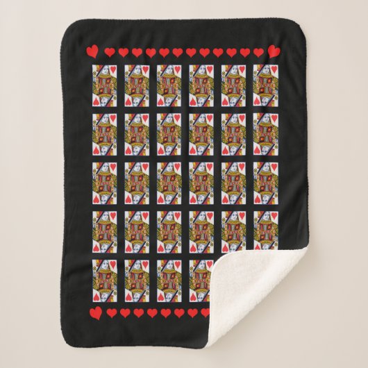 Verzierte Queen Playing Cards Sherpadecke (Vorderseite)
