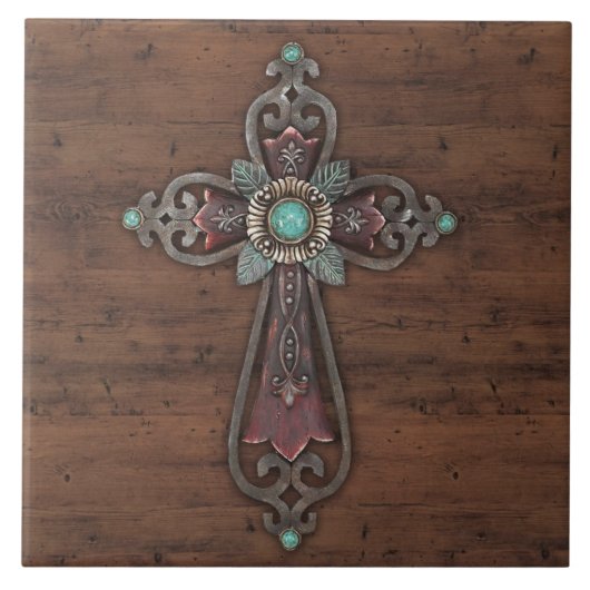 Verzierte Querwand-Plakette Fliese (Vorderseite)