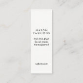 Verzierte Radiale/Monogramm Mini Visitenkarte (Rückseite)