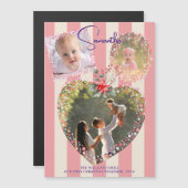 Verzierte Rahmen 3 Foto 1 Weihnachtskalender KARTE (Vorne/Hinten)