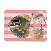 Verzierte Rahmen 3 Foto 1 Weihnachtskalender KARTE Magnet (Horizontal)