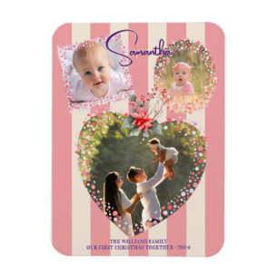 Verzierte Rahmen 3 Foto 1 Weihnachtskalender KARTE Magnet