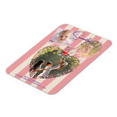 Verzierte Rahmen 3 Foto 1 Weihnachtskalender KARTE Magnet (Linke Seite)