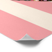 Verzierte Rahmen 3 Foto Rosa 1. Weihnachtsstein Poster (Ecke)