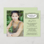 Verzierte Rahmen Abschluss Einladung (Vorne/Hinten)