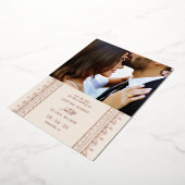 Verzierte Rahmen-Save the Date-Karte auflegen - El Folieneinladung (Gedreht)