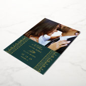 Verzierte Rahmen-Save the Date-Karte aufzeichnen - Folieneinladung (Gedreht)