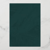 Verzierte Rahmen-Save the Date-Karte aufzeichnen - Folieneinladung (Rückseite)