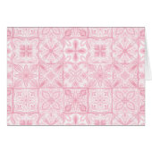 Verzierte rosa Fliesen (Vorderseite (Horizontal))