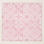 Verzierte rosa Fliesen Schal<br><div class="desc">Handgemalte verzierte Fliesen mit Blumenelementen</div>