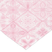 Verzierte rosa Fliesen Tischdecke (Schrägansicht)