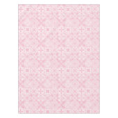 Verzierte rosa Fliesen Tischdecke (Vorderseite)
