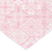 Verzierte rosa Fliesen Tischdecke (Schrägansicht)