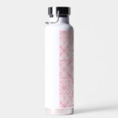 Verzierte rosa Fliesen Trinkflasche (Rechts)