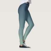 Verzierte Rose Herz auf blauen Leggings (Rechts)