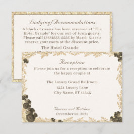 Verzierte Rose Katholische Verschlusskarte Begleitkarte