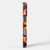 Verzierte Rot- und Gelbsymmetrie Case-Mate iPhone Hülle (Rückseite / Rechts)