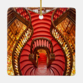 Verzierte rote Treppe, Portugal Keramikornament (Rückseite)