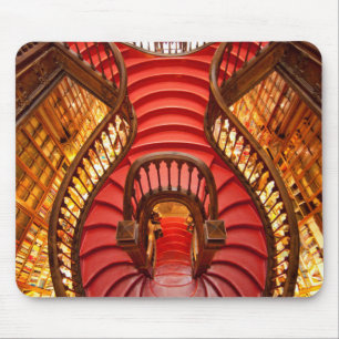 Verzierte rote Treppe, Portugal Mousepad