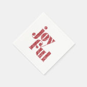 Verzierte Rotfröhliche Typografie Weihnachten/Feie Serviette (Ecke)