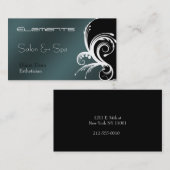 Verzierte Salon-Geschäfts-Karte Visitenkarte (Vorne/Hinten)