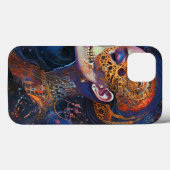 Verzierte Schädelfrau Surreal Art Case-Mate iPhone Hülle (Rückseite (Horizontal))