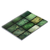 VERZIERTE SCHATTEN GRÜNER IRISCHER ZELLTISCHER THE NOTIZBLOCK (Linke Seite)