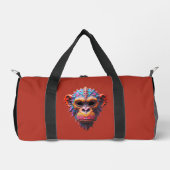 Verzierte Schimpansenmaske Duffle Bag (Vorderseite)