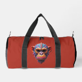 Verzierte Schimpansenmaske Duffle Bag (Rückseite)