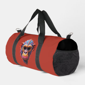 Verzierte Schimpansenmaske Duffle Bag