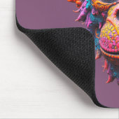 Verzierte Schimpansenmaske Mousepad (Ecke)