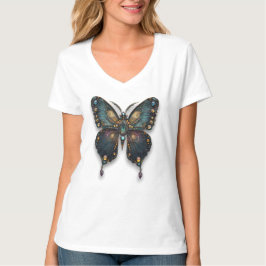 Verzierte Schmetterlings-Frauen T-Shirt