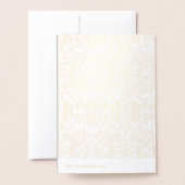 Verzierte Schubladenhalle Folienkarte (Rückseite mit Umschlag)