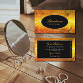 Verzierte schwarzblaue Diamanten Luxuriös Visitenkarte