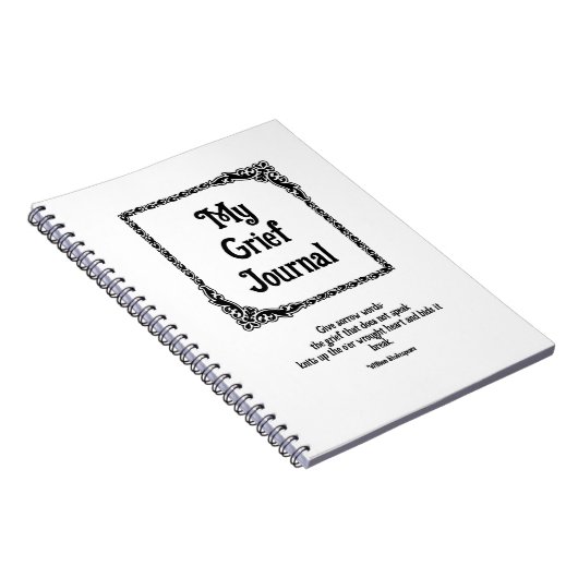 Verzierte schwarze Ecken Border Gkurze Zeitschrift Notizblock (Rechte Seite)