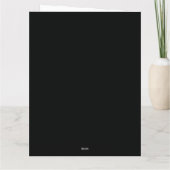 Verzierte Schwarze Gotische Feier-Torte Karte (Rückseite)