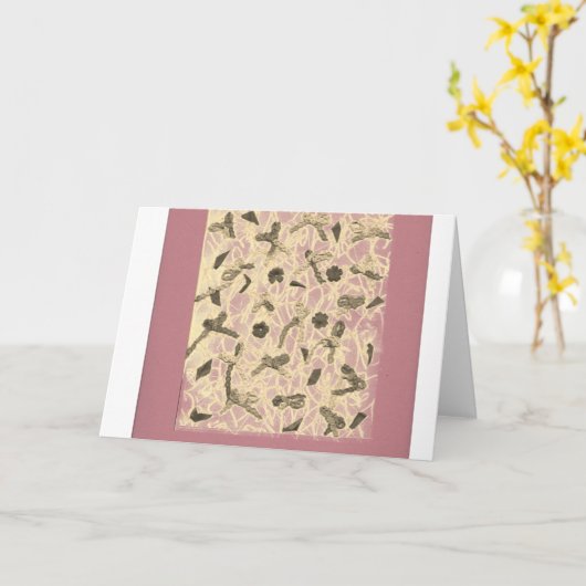 Verzierte Schwimmbogen Karte (Gelbe Blume)