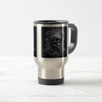 Verzierte Skull Travel/ Tasse, 15 oz