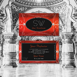 Verzierte Sparkle Jewels Initials Visitenkarte