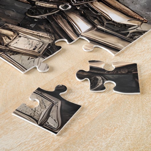 Verzierte Steampunk Cauldron Zauberbücher und Uhre Puzzle (Seite)