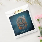 Verzierte Steampunk-Uhr mit Rose. Geschenktütchen (Versiegelt)